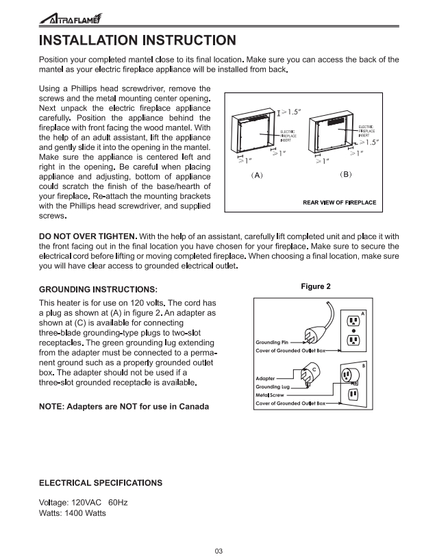 FA23V60L5 Fireplace Insert Owner